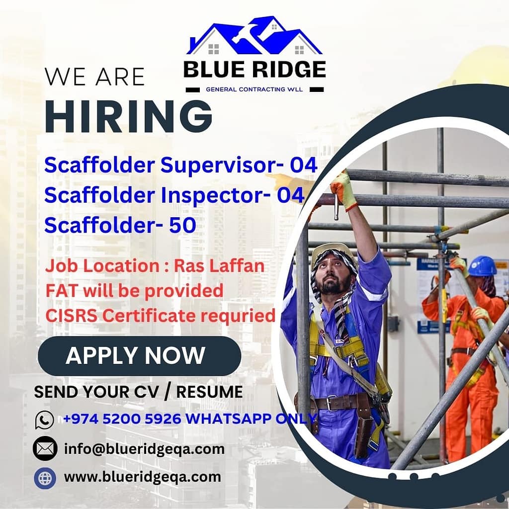 Scaffolding Jobs in Qatar
